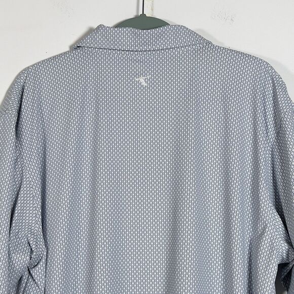 GenTeal Golf Polo Shirt Mens Sz XL White Baseball Print Short Sleeve Duck Logo - Picture 5 of 10
